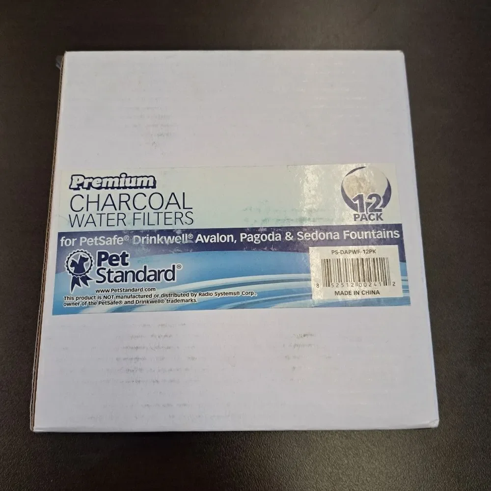 Pet Standard Premium Charcoal Water Filters for PetSafe Fountains 12pk new